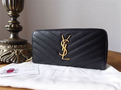 ysl double zip wallet|ysl monogram wallet price.